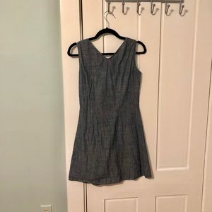 Blue Linen Blend Dress